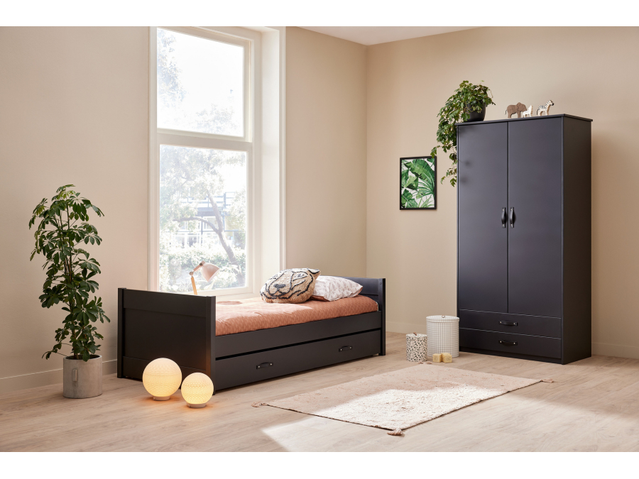 Cool Kids bed 90x200 - zwart - Afbeelding 3