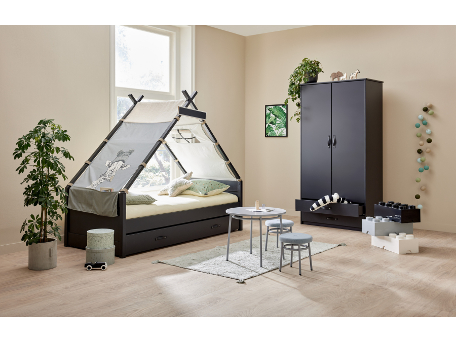 Cool Kids tipi bed Jungle Book 90x200 - zwart - Afbeelding 4