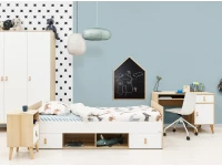 ToiToiKids Jort Kajuitbed 90x200 wit / naturel - Afbeelding 7