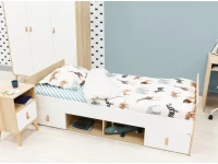 ToiToiKids Jort Kajuitbed 90x200 wit / naturel - Afbeelding 9