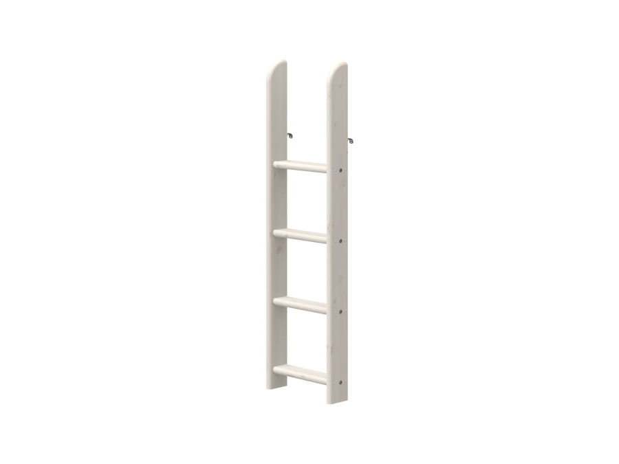 Flexa Classic rechte ladder voor verhoogde halfhoogslaper whitewash