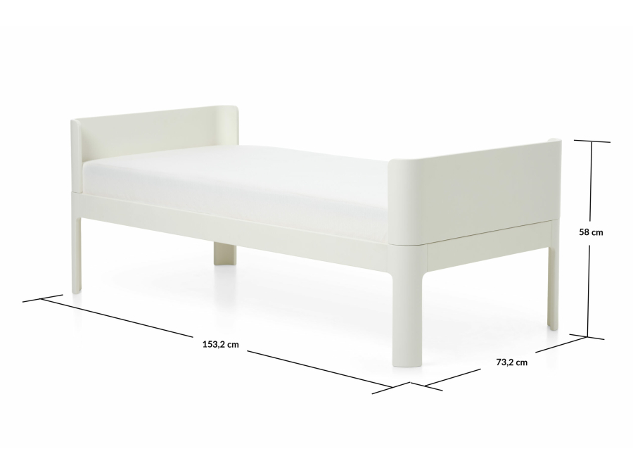 Flexa Nova peuterbed 70x150 - cream white - Afbeelding 5
