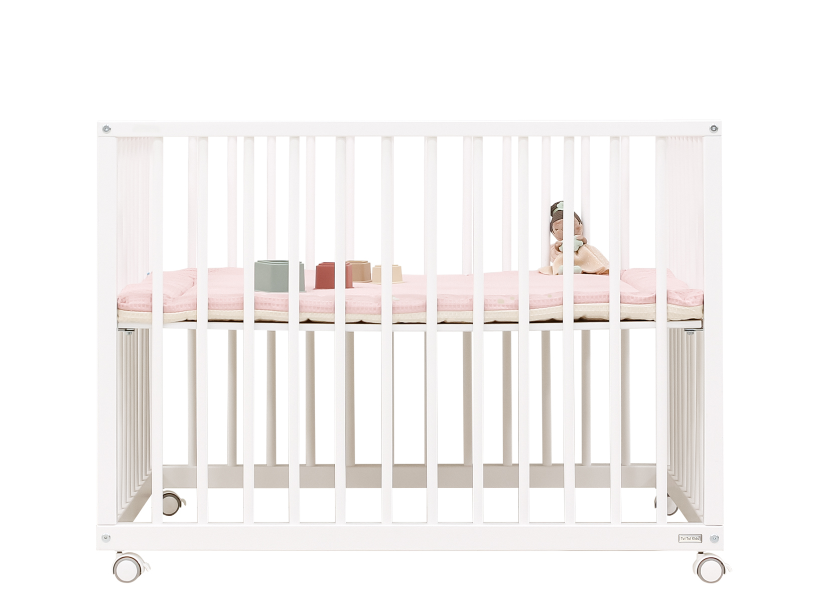 ToiToiKids Nikki box op wielen Wit