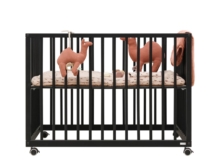 ToiToiKids Nikki box op wielen Mat Zwart