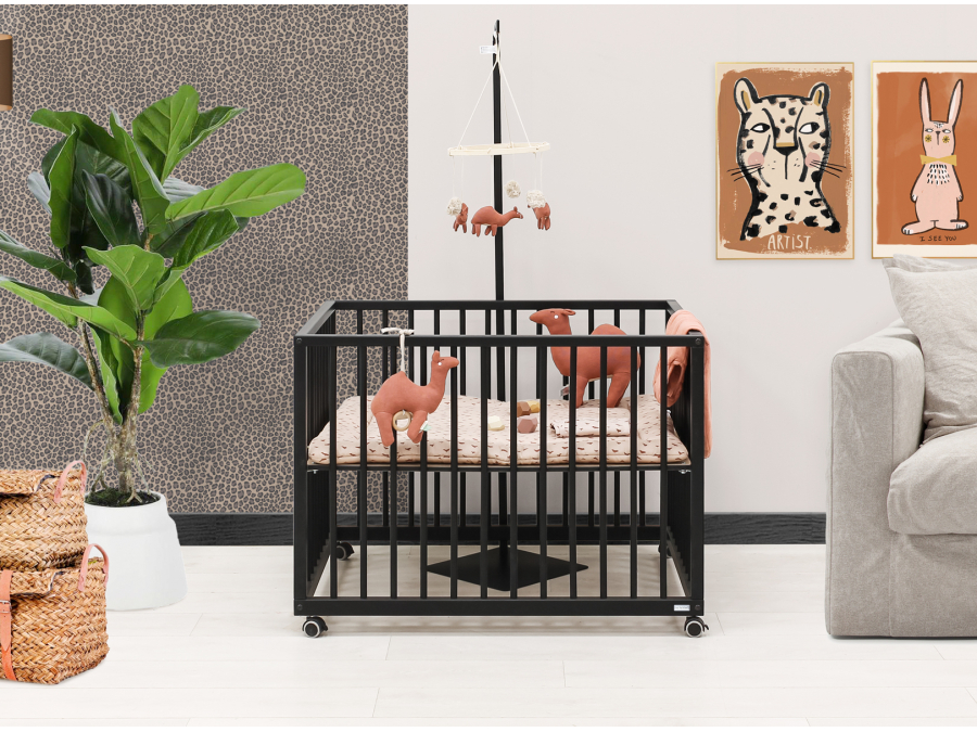 ToiToiKids Nikki box op wielen Mat Zwart - Afbeelding 7