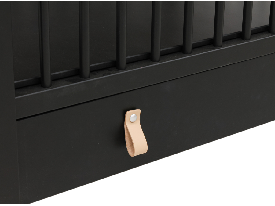 ToiToiKids Figo box met lade Mat Zwart - Afbeelding 3