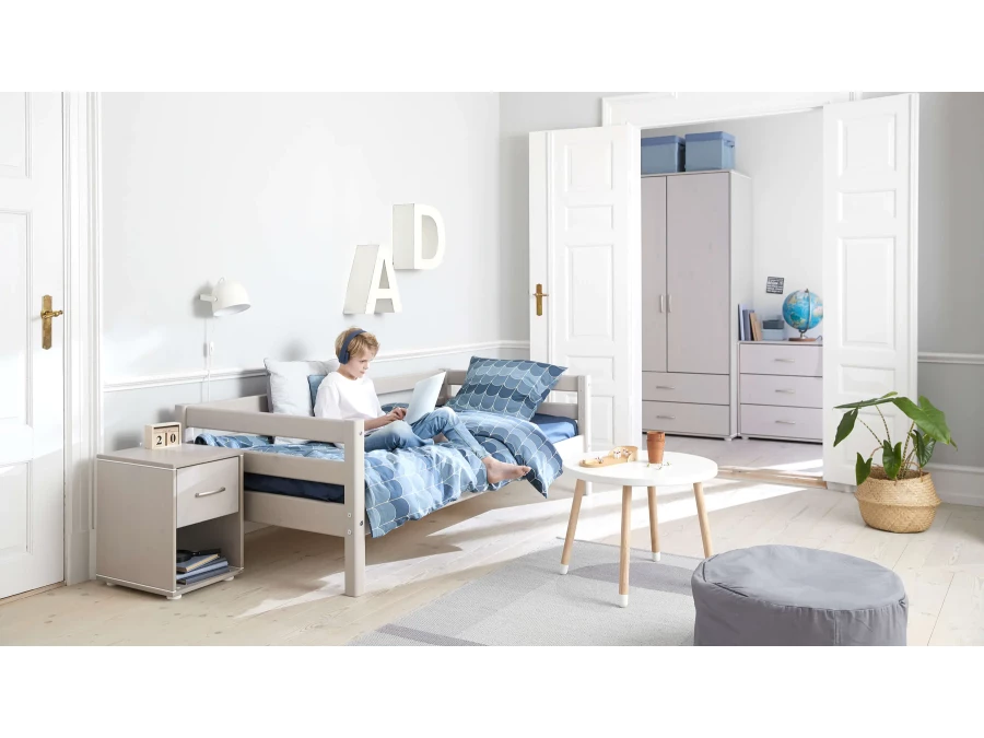 Flexa Classic bedbank 90x200 greywash - Afbeelding 2
