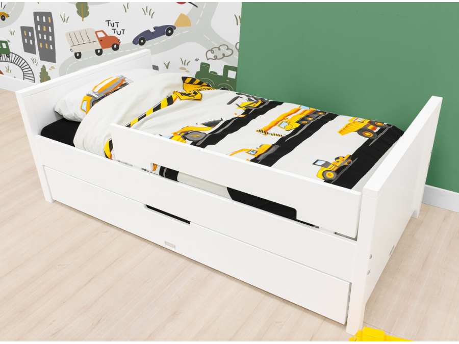 Bopita Jonne juniorbed met uitvalbeschermer 80x160 wit - Afbeelding 8