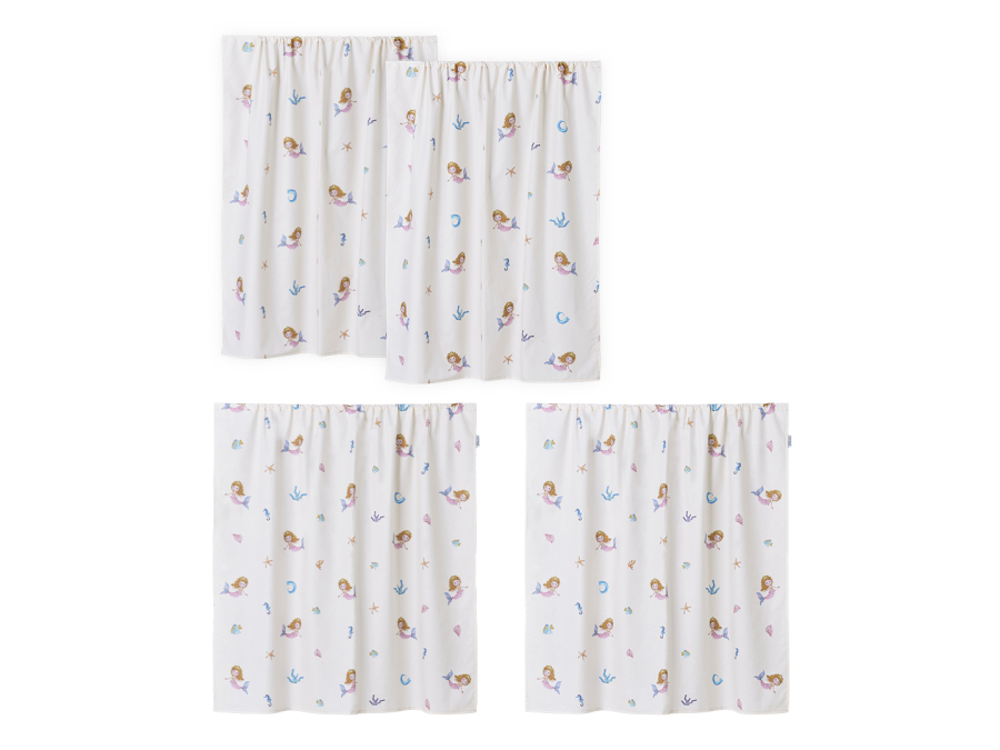 Hoppekids Mermaid gordijn - verhoogde halfhoogslaper 90x200