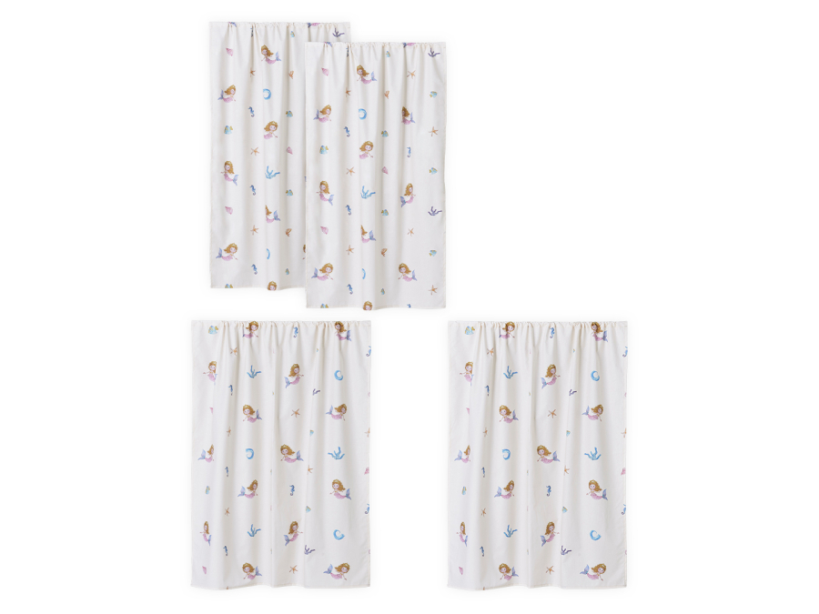 Hoppekids Mermaid gordijn - verhoogde halfhoogslaper 70x160