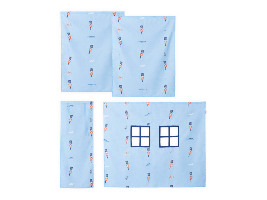 Hoppekids Tin Soldier Gordijn verhoogde halfhoogslaper 90x200
