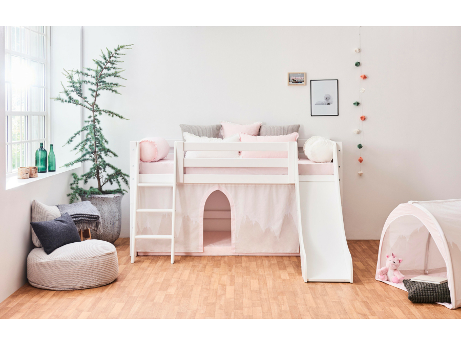 Hoppekids Winter Wonderland gordijn - halfhoog en stapelbed 90x200 - Afbeelding 3
