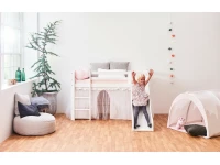Hoppekids Winter Wonderland gordijn met tule - halfhoog en stapelbed 70x160 - Afbeelding 4