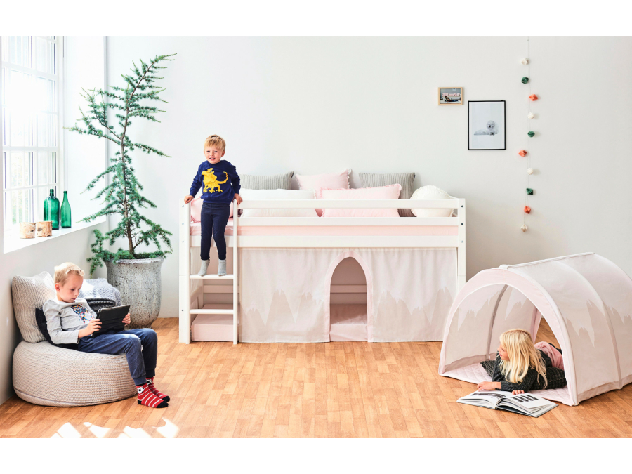 Hoppekids Winter Wonderland gordijn - halfhoog en stapelbed 90x200 - Afbeelding 7