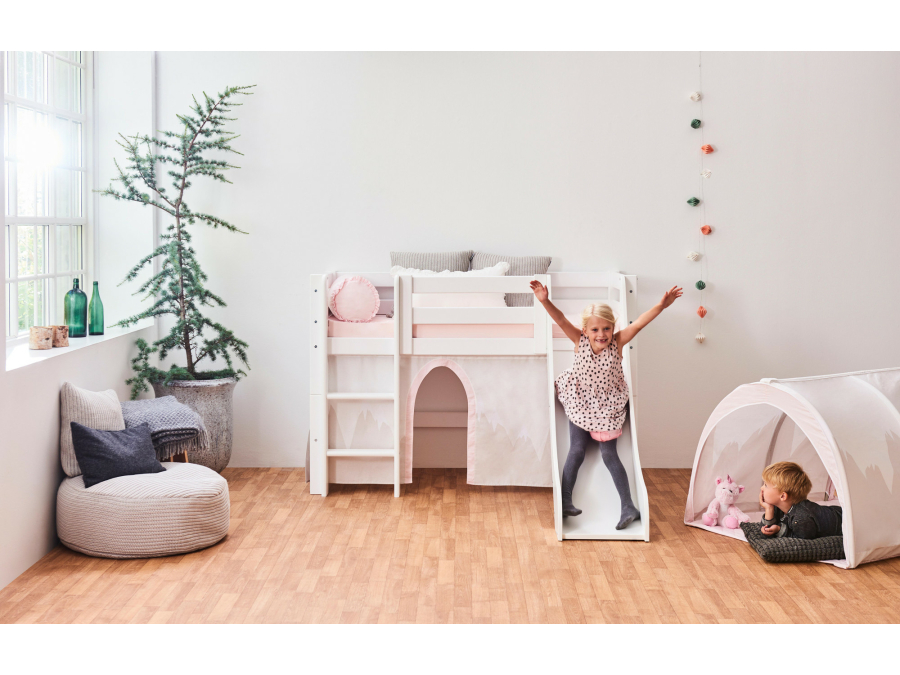 Hoppekids Winter Wonderland gordijn - halfhoog en stapelbed 70x160 - Afbeelding 4