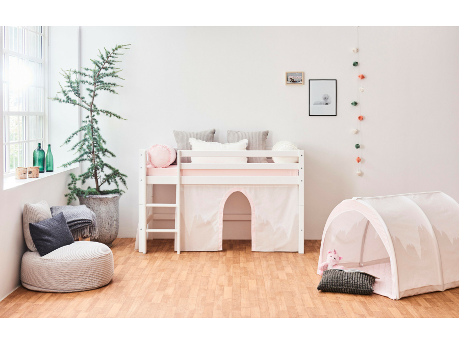 Hoppekids Winter Wonderland gordijn - halfhoog en stapelbed 70x160 - Afbeelding 3
