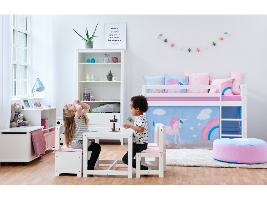 Hoppekids Unicorn gordijn - halfhoog en stapelbed 70x160 - Afbeelding 5