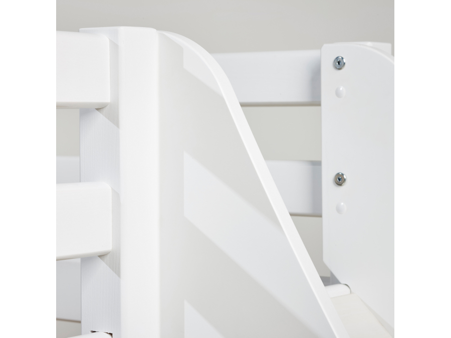Hoppekids ECO Dream halfhoogslaper met glijbaan 70x160 - wit - Afbeelding 9