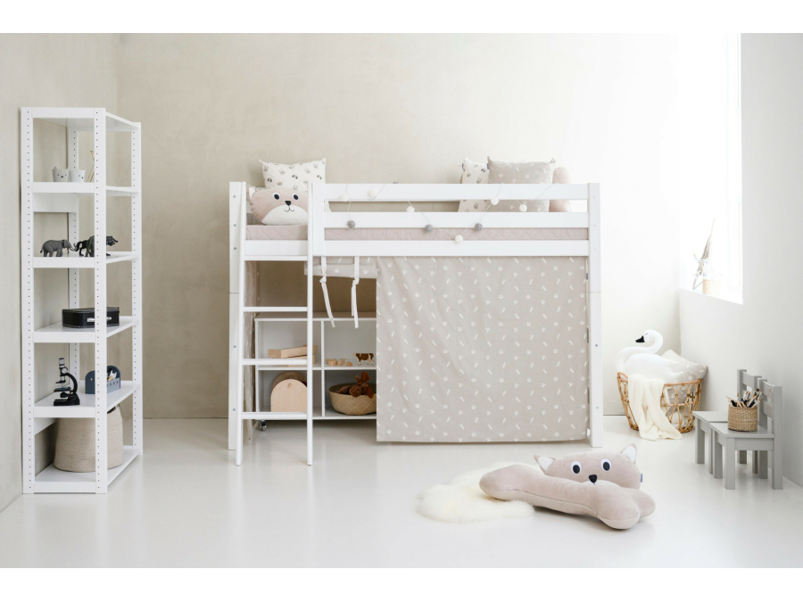 Hoppekids Pets gordijn - verhoogde halfhoogslaper 90x200 - Afbeelding 3