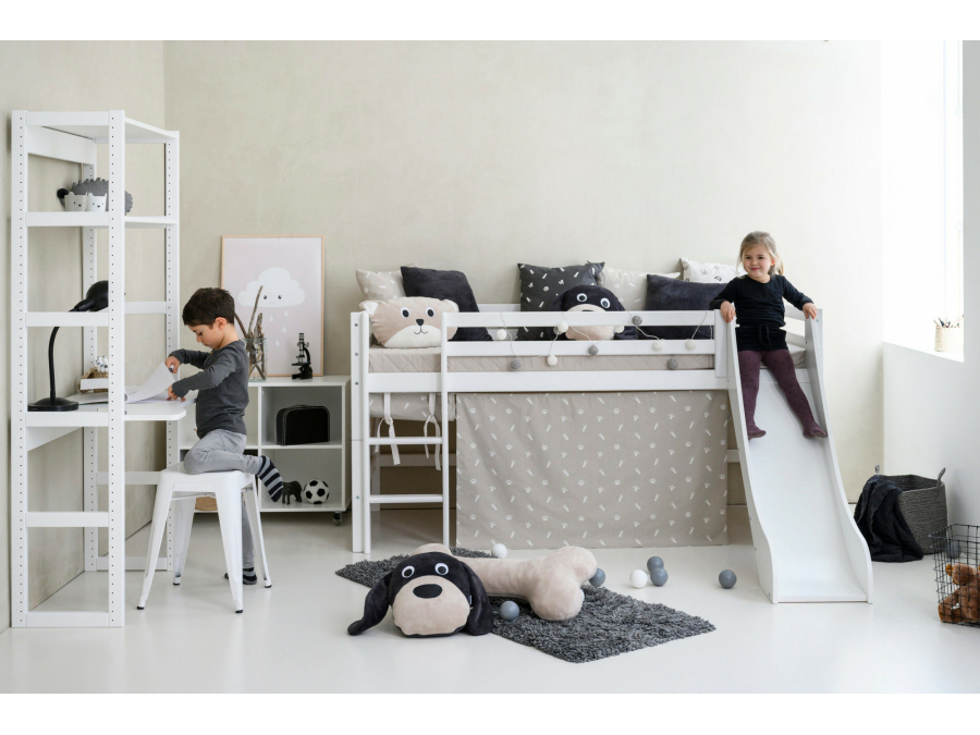 Hoppekids Pets gordijn - halfhoog en stapelbed 90x200 - Afbeelding 4