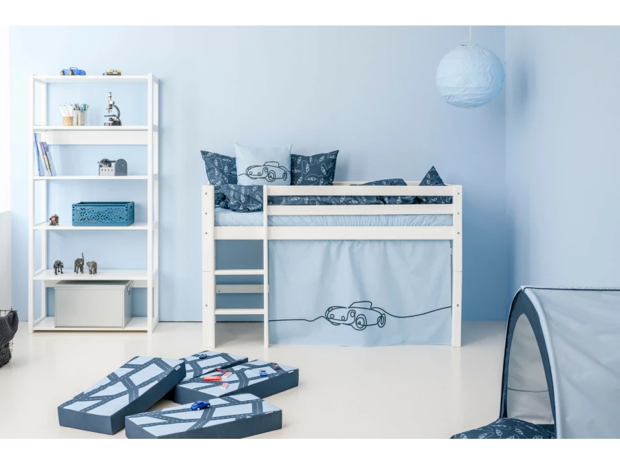 Hoppekids Cars gordijn - halfhoog en stapelbed 70x160 - Afbeelding 3