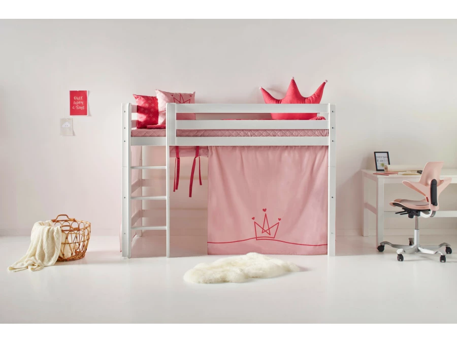 Hoppekids PRINCESS Gordijn - verhoogde halfhoogslaper 90x200 - Afbeelding 3