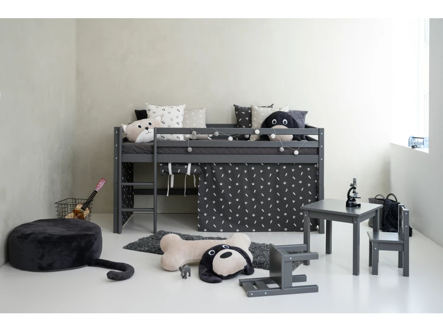 Hoppekids Pets gordijn - halfhoog en stapelbed 90x200 - Afbeelding 2