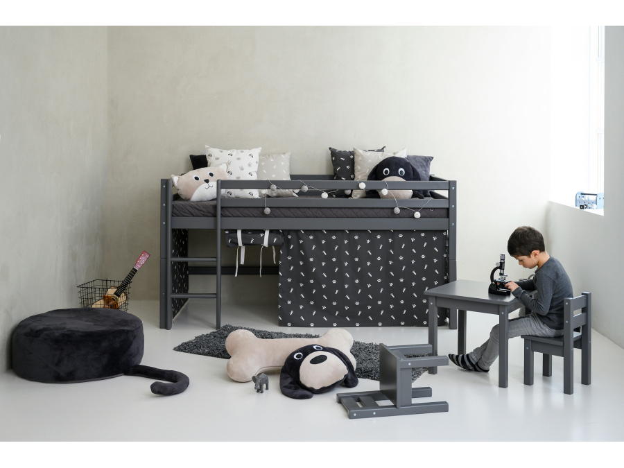 Hoppekids Pets gordijn - halfhoog en stapelbed 90x200 - Afbeelding 3