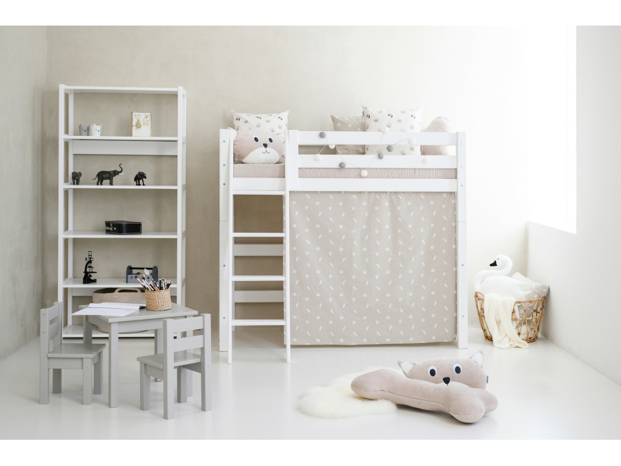 Hoppekids Pets gordijn - verhoogde halfhoogslaper 70x160 - Afbeelding 3