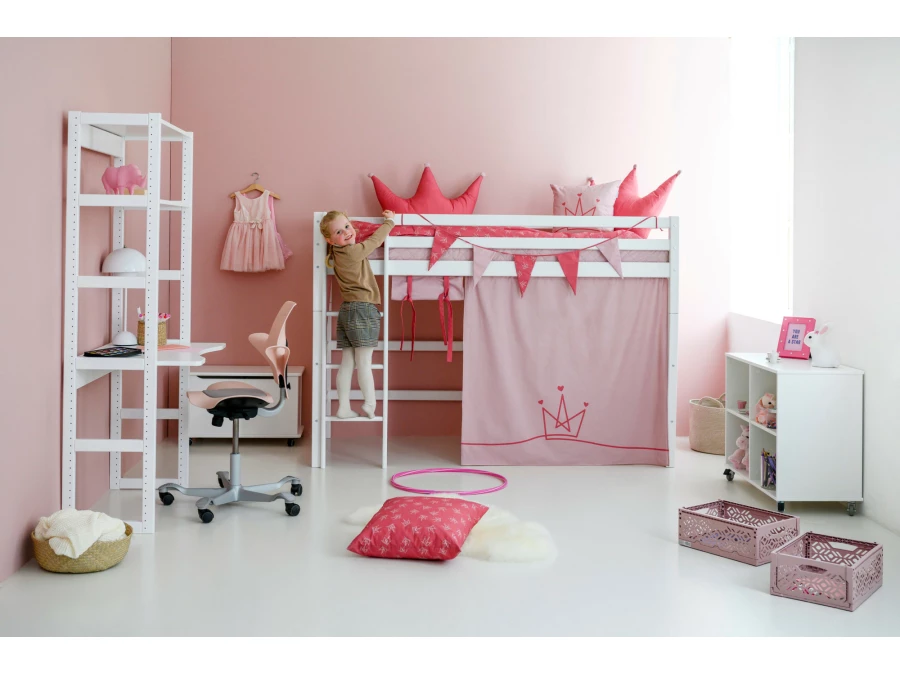Hoppekids PRINCESS Gordijn - verhoogde halfhoogslaper 90x200 - Afbeelding 4