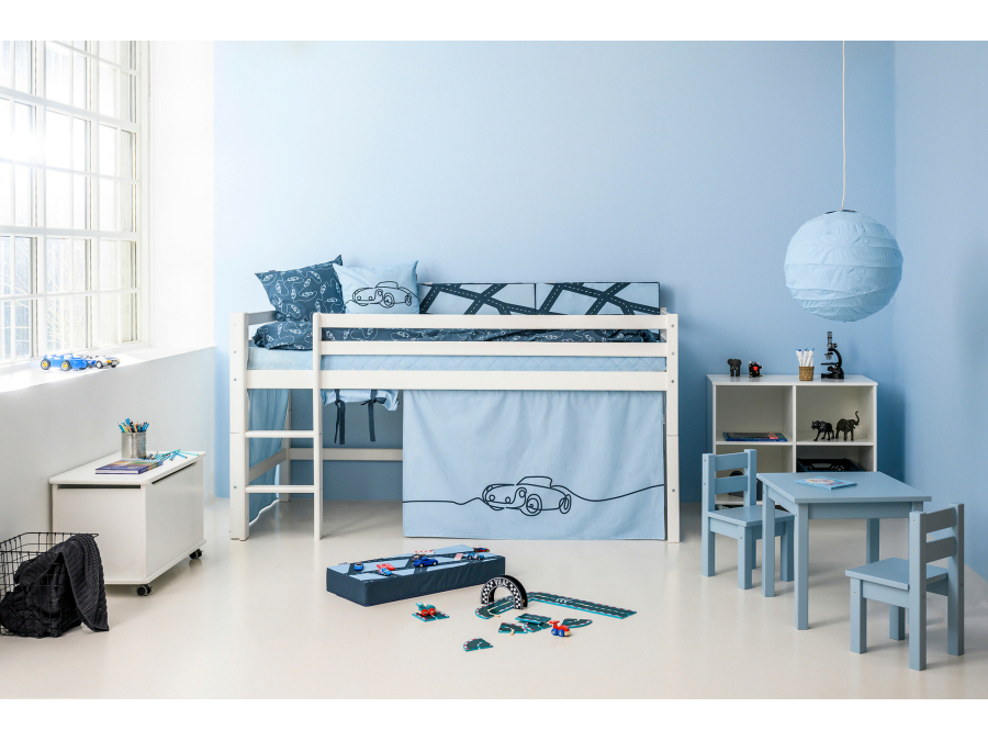 Hoppekids Cars gordijn - halfhoog en stapelbed 90x200 - Afbeelding 3