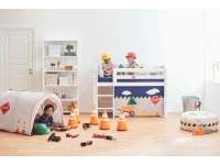 Hoppekids Construction gordijn - halfhoog en stapelbed 70x160 - Afbeelding 4