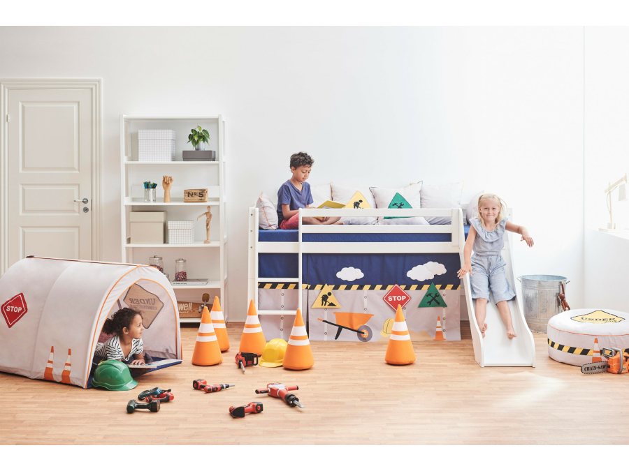 Hoppekids Construction gordijn - halfhoog en stapelbed 90x200 - Afbeelding 8