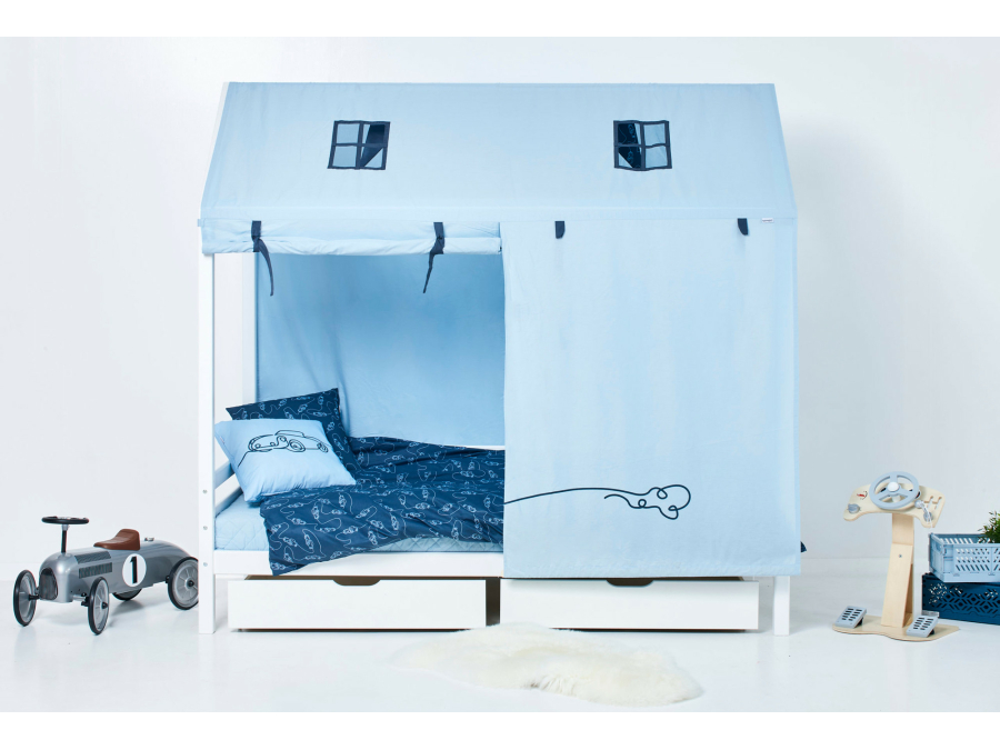 Hoppekids CARS textiel - huisbed 90x200 - Afbeelding 2