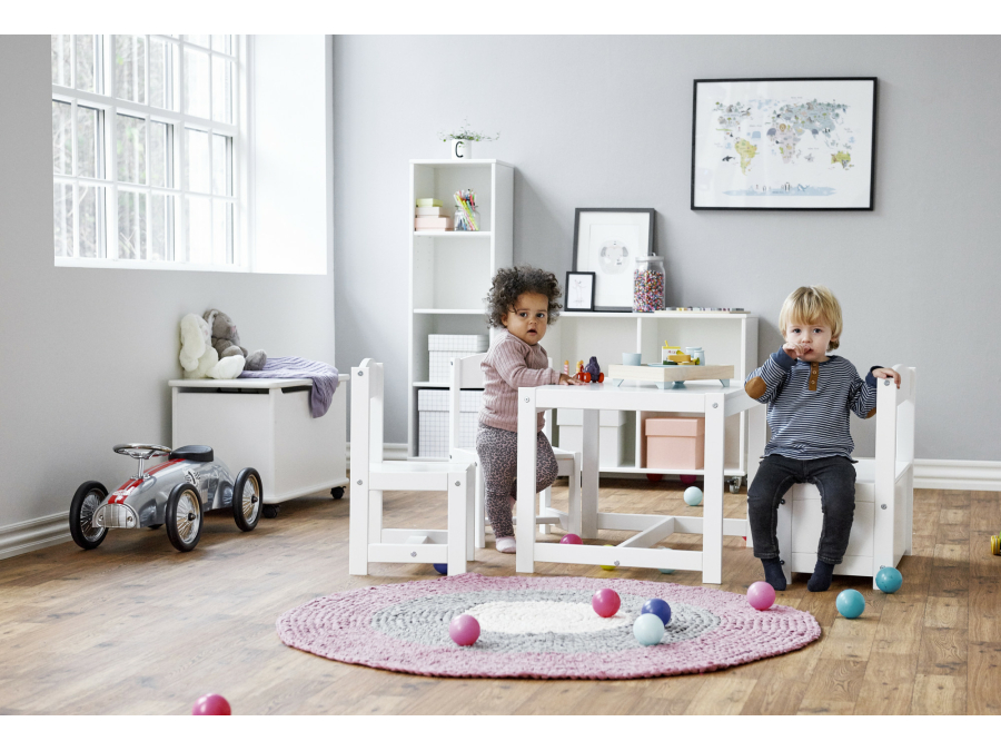 Hoppekids Marie smalle boekenkast - wit - Afbeelding 4