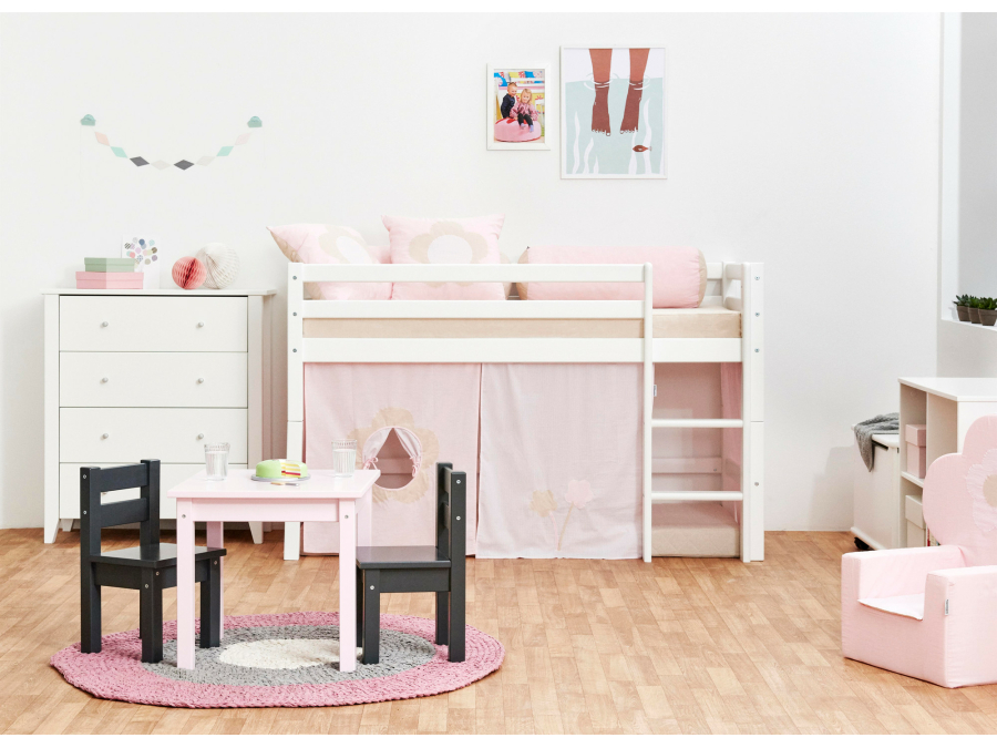 Hoppekids Fairytale Flower gordijn - halfhoog en stapelbed 70x160 - Afbeelding 3
