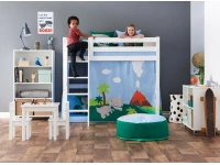 Hoppekids Dinosaur gordijn - verhoogde halfhoogslaper 70x160 - Afbeelding 6