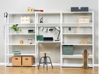 Hoppekids Storey boekenkast met bureau - 12 legplanken - 100 cm - Afbeelding 3