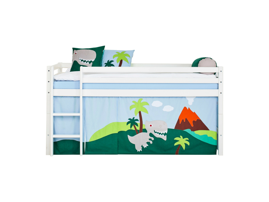 Hoppekids Dinosaur gordijn - halfhoog en stapelbed 90x200 - Afbeelding 5