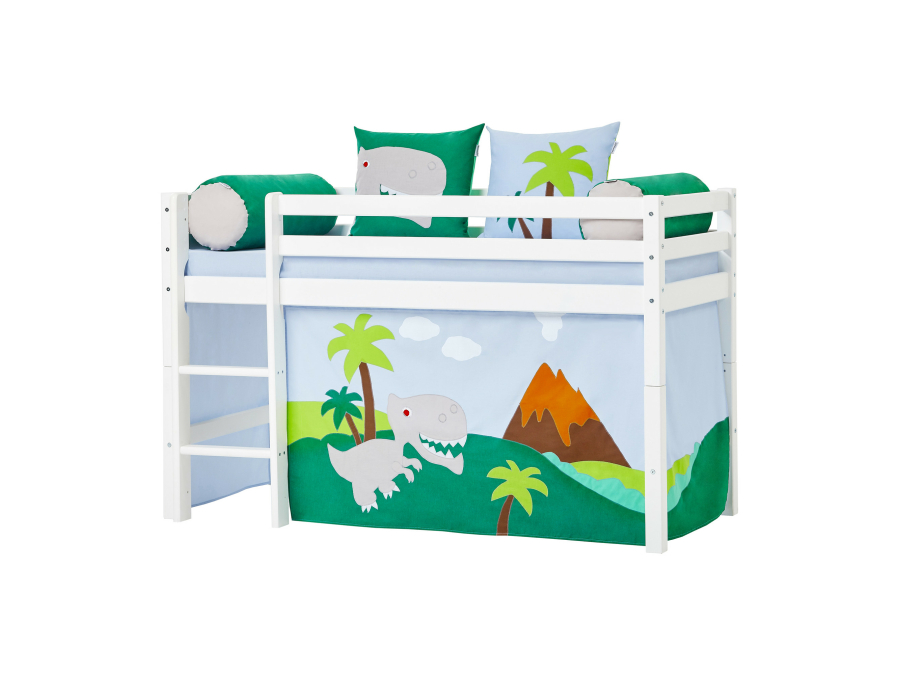 Hoppekids Dinosaur gordijn - halfhoog en stapelbed 70x160 - Afbeelding 2