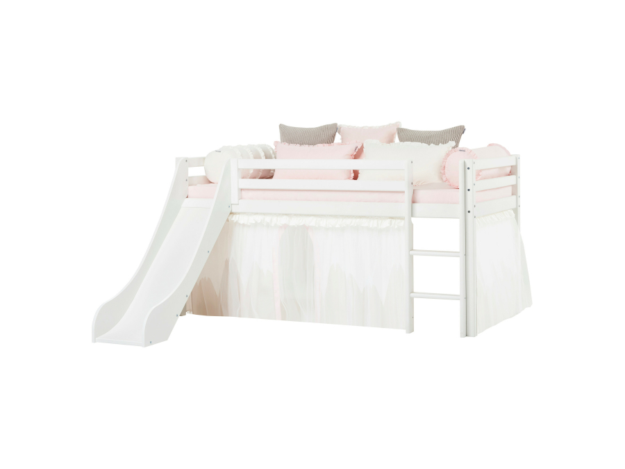 Hoppekids Winter Wonderland gordijn met tule - halfhoog en stapelbed 90x200 - Afbeelding 5