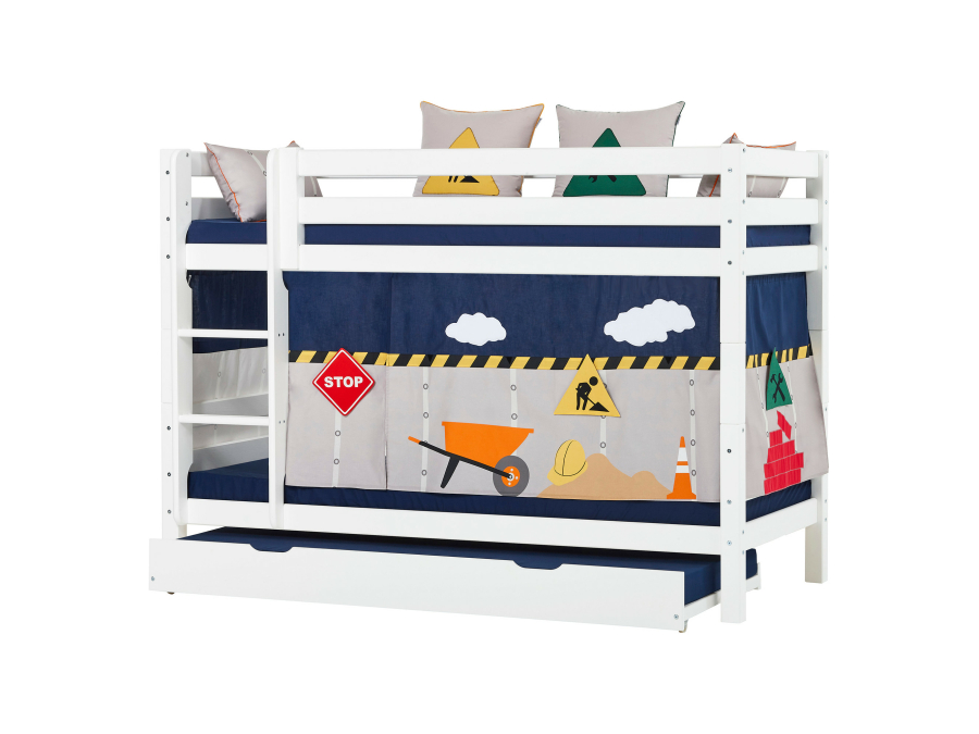 Hoppekids Construction gordijn - halfhoog en stapelbed 90x200 - Afbeelding 6