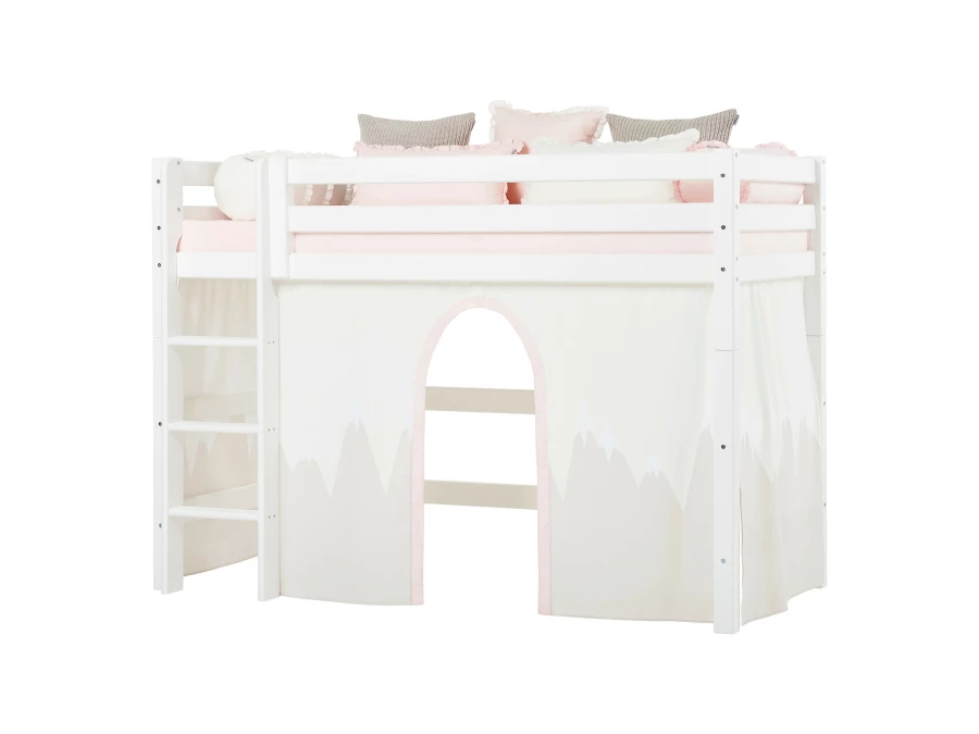 Hoppekids Winter Wonderland gordijn - verhoogde halfhoogslaper 90x200 - Afbeelding 2