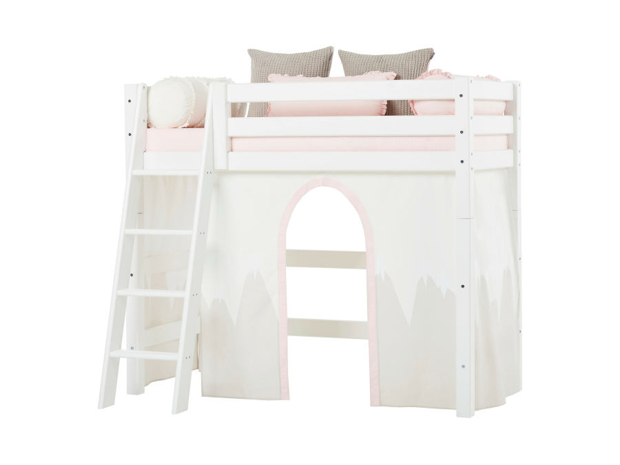 Hoppekids Winter Wonderland gordijn - verhoogde halfhoogslaper 70x160 - Afbeelding 4