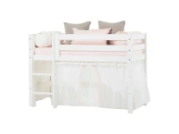 Hoppekids Winter Wonderland gordijn met tule - halfhoog en stapelbed 70x160 - Afbeelding 2