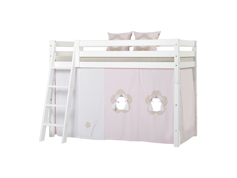 Hoppekids Fairytale Flower gordijn - verhoogde halfhoogslaper 90x200 - Afbeelding 5