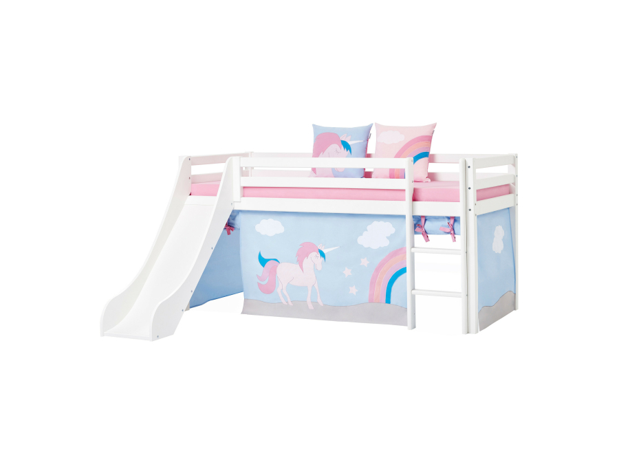Hoppekids Unicorn gordijn - halfhoog en stapelbed 90x200 - Afbeelding 6