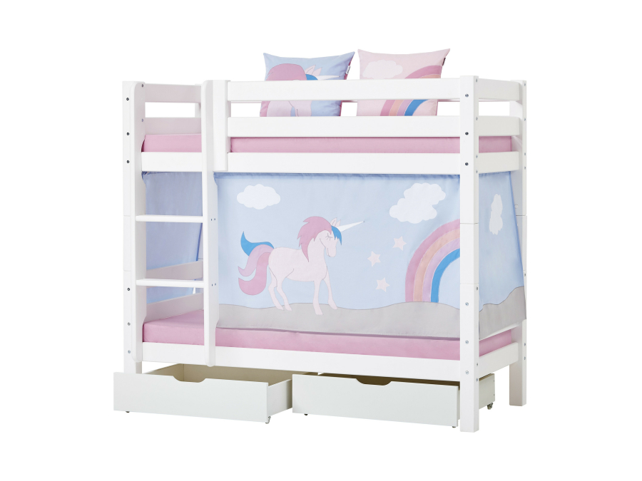 Hoppekids Unicorn gordijn - halfhoog en stapelbed 70x160 - Afbeelding 7