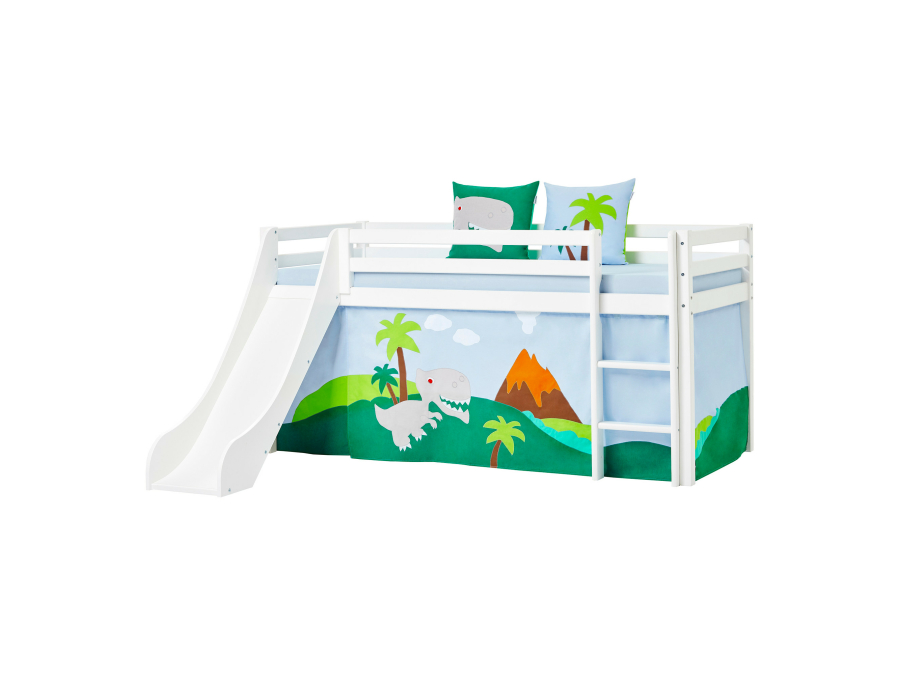 Hoppekids Dinosaur gordijn - halfhoog en stapelbed 90x200 - Afbeelding 2