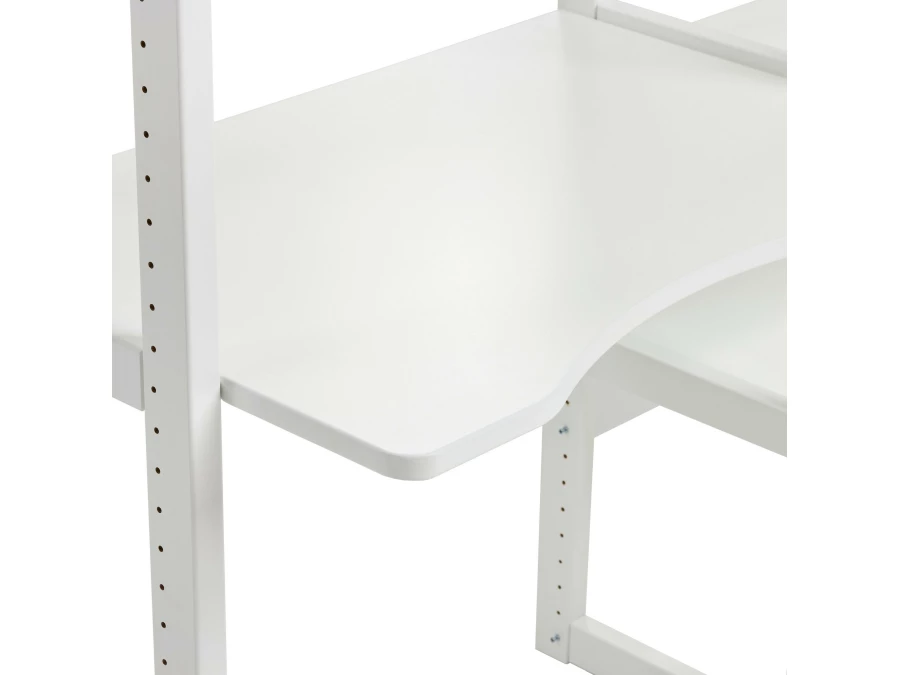 Hoppekids Storey bed 90x200 met boekenkast en bureau - 4 legplanken - Afbeelding 4